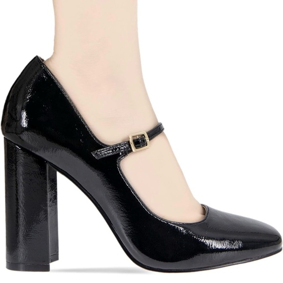 GUC BCBG Black Patent Dannie Mary Jane’s Size 6 - Picture 4 of 16